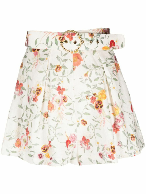 Photo: ZIMMERMANN - Floral Print Linen Shorts