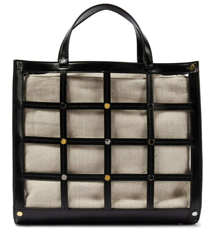 Photo: Staud Emma leather-trimmed tote bag