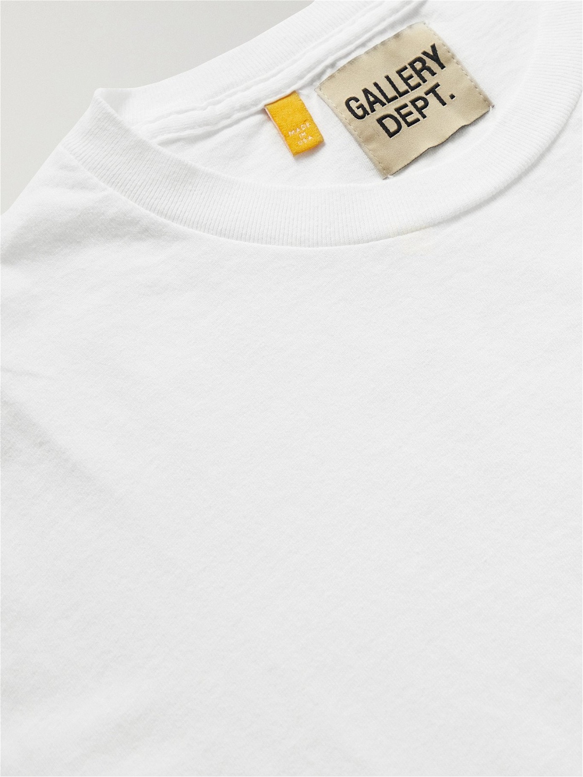 GALLERY DEPT. - French Logo-Print Cotton-Jersey T-Shirt - White