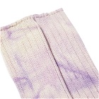 hobo Tie-Dyed Crew Socks in Lavender