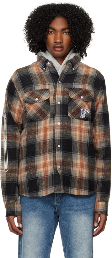 Photo: Billionaire Boys Club Black & Orange Check Shirt