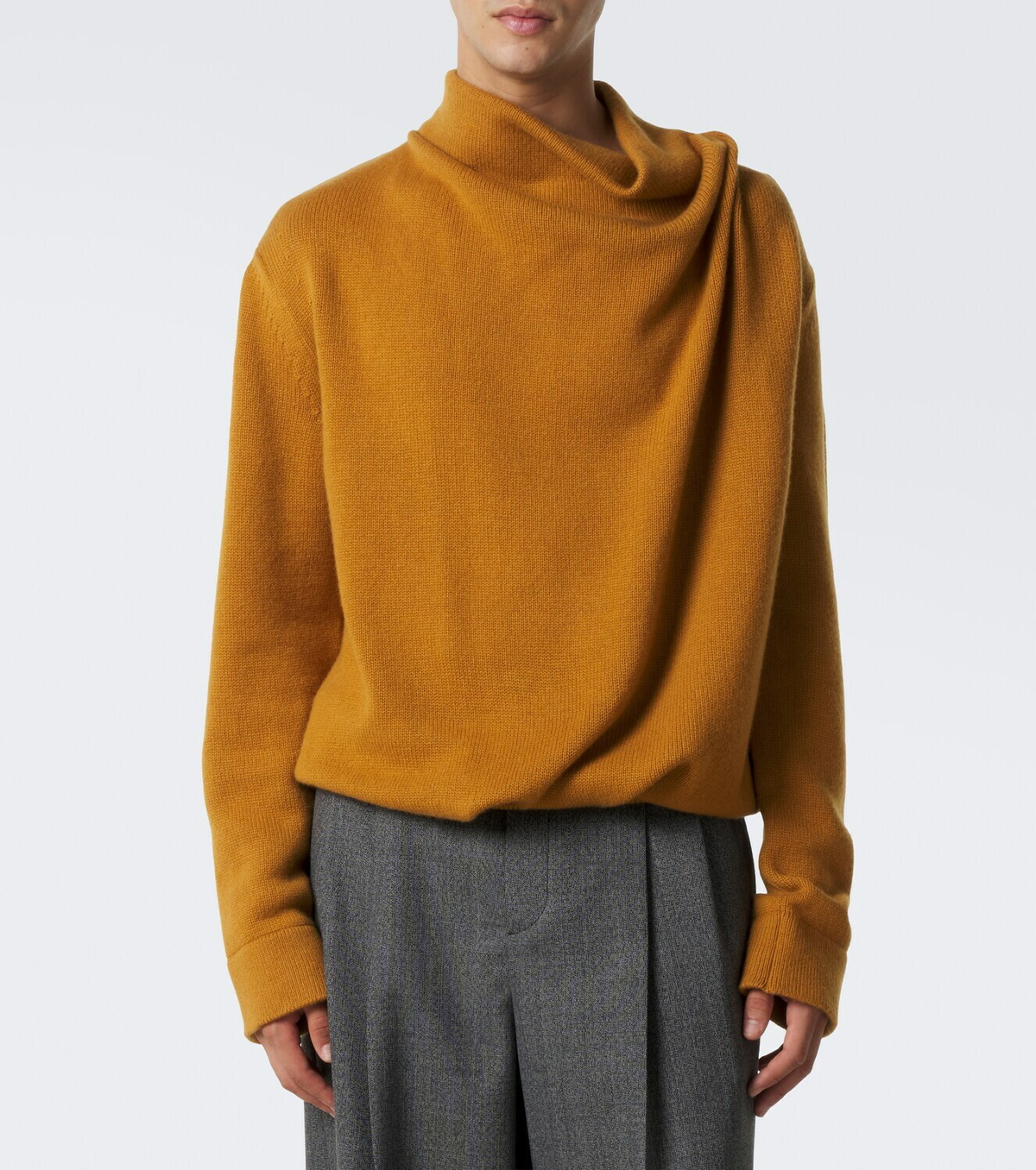 Valentino Garavani Draped cashmere turtleneck sweater