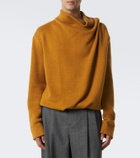 Valentino Garavani Draped cashmere turtleneck sweater