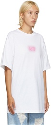 SJYP White Logo T-Shirt