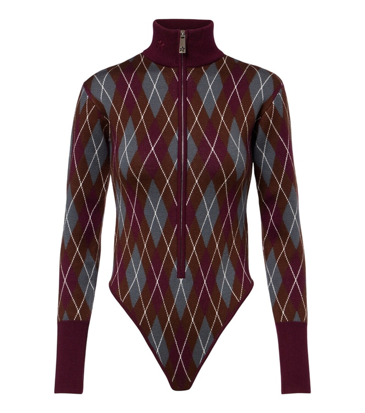 Photo: Perfect Moment Argyle wool bodysuit