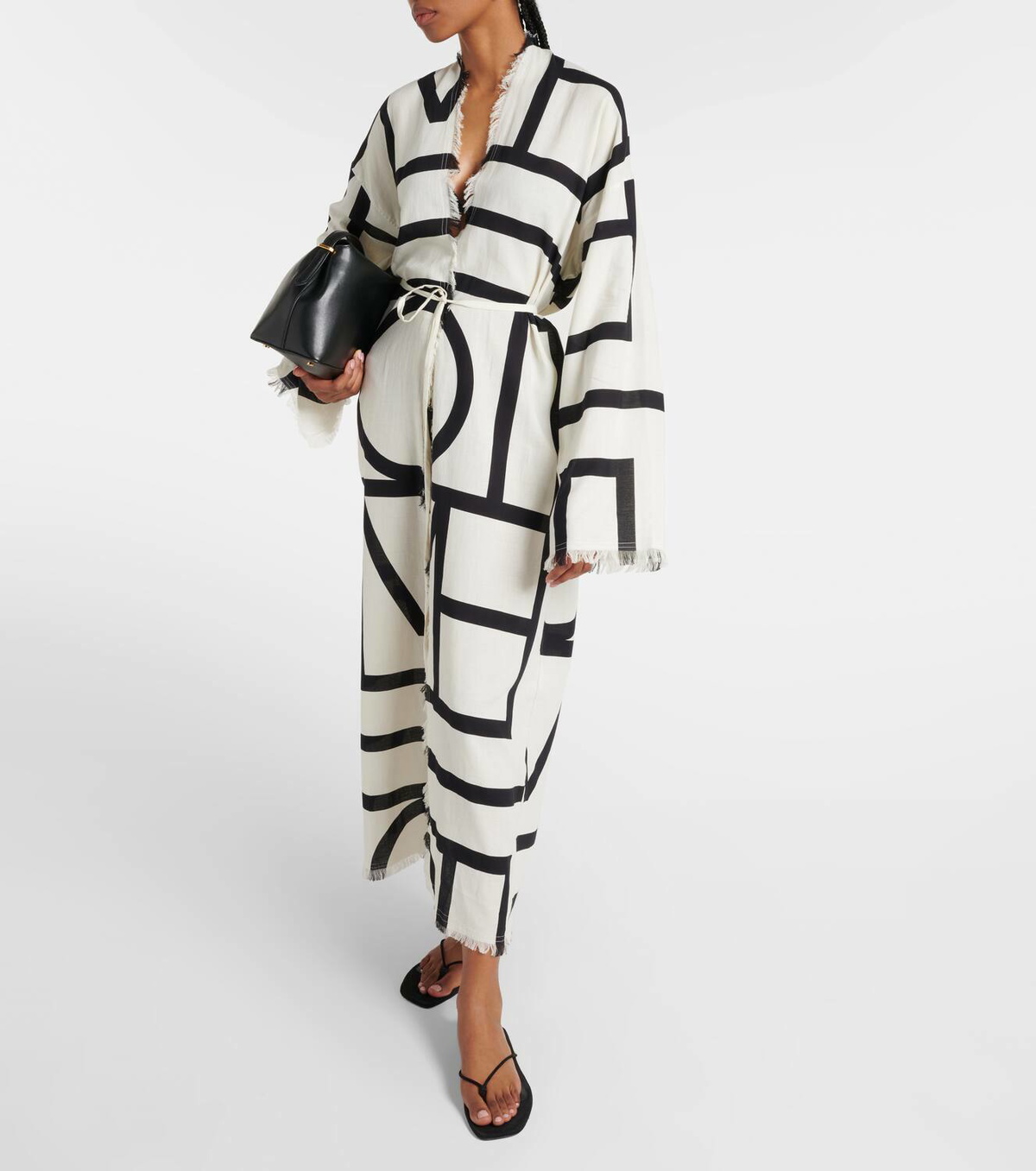 タカコ様 Toteme Monogram cotton wrap dress Toteme