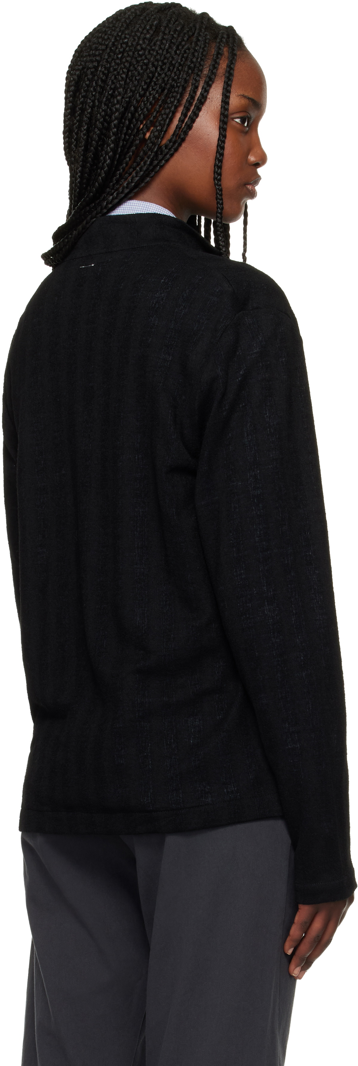 POST ARCHIVE FACTION (PAF) Black Zip Track Jacket