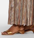 Manolo Blahnik Patopia leather slingback sandals