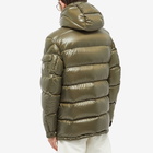 Moncler Men's Chiablese Long Down Jacket in Green