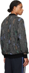 WACKO MARIA Gray Python Knit Polo