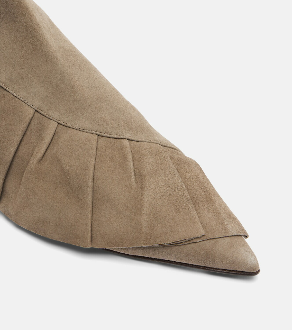 JW Anderson Ruffled suede ankle boots