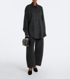 Khaite Clover wool barrel-leg pants