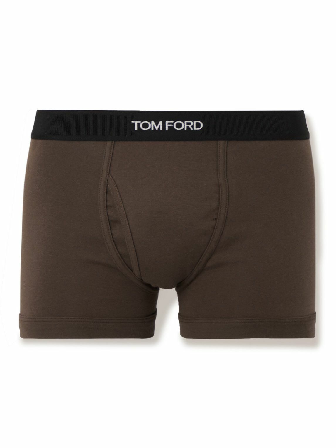 Tom Ford Men's Stretch Cotton Boxer Briefs Beige main image 1