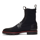 Christian Louboutin Black Sockroc Boots