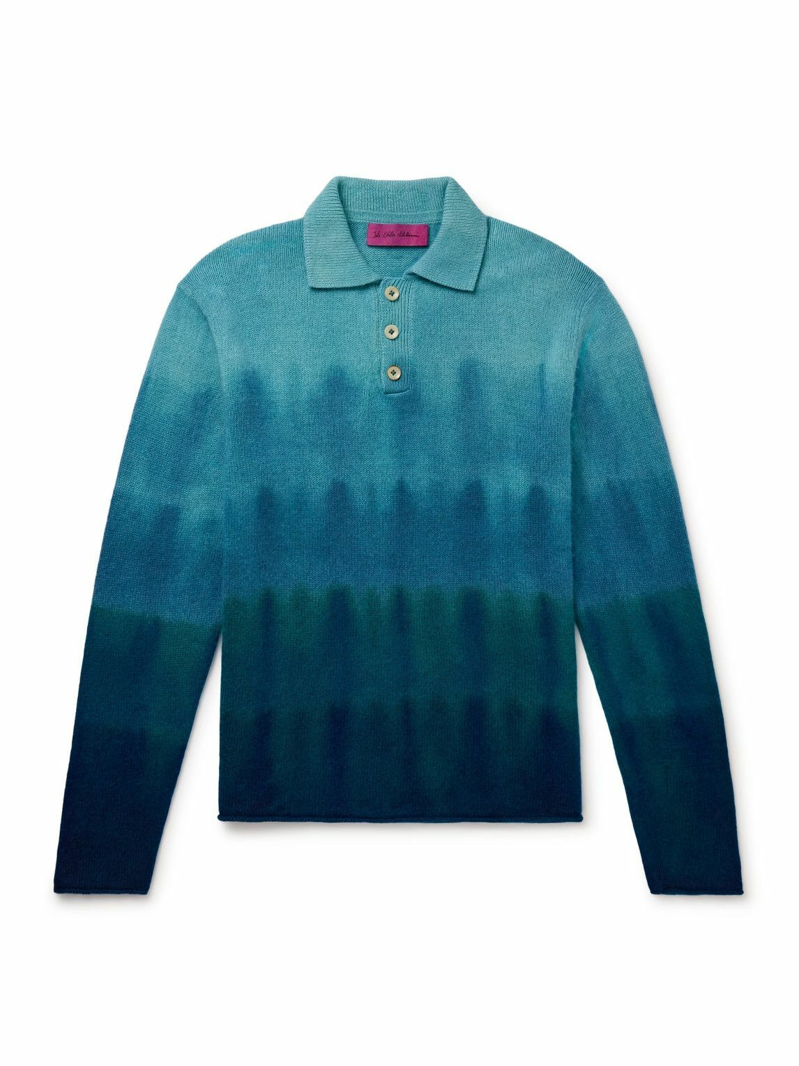 【THE ELDER STATESMAN】 Tie-Dyed Cashmere Polo Shirt The Elder Statesman - Tie-Dyed Cashmere Polo Shirt