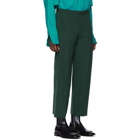 Balenciaga Green Cropped Trousers