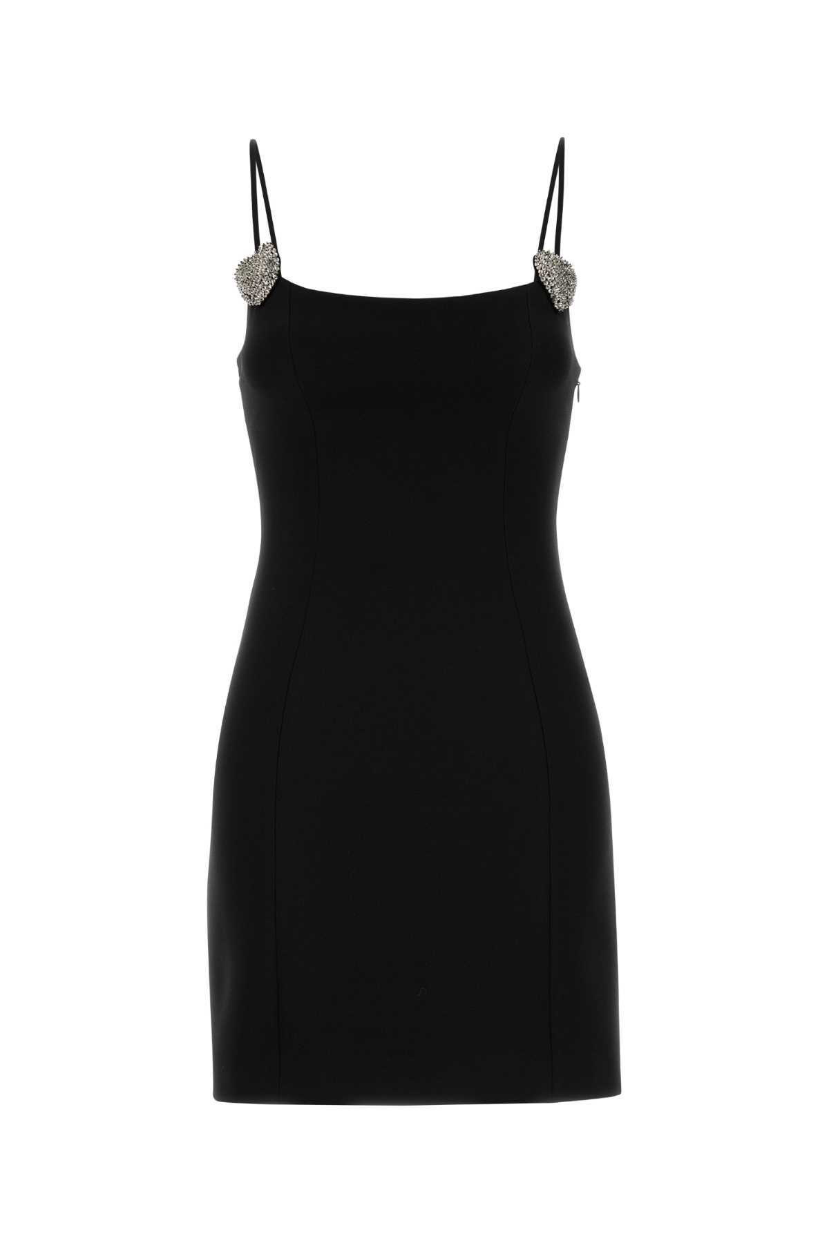 ワンピース BLUMARINE Black Cady Mini Dress Blumarine Black Stretch Cady Mini Dress Blumarine