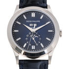 Patek Philippe Annual Calendar Automatic Baguette Blue Dial Watch 5396G-017