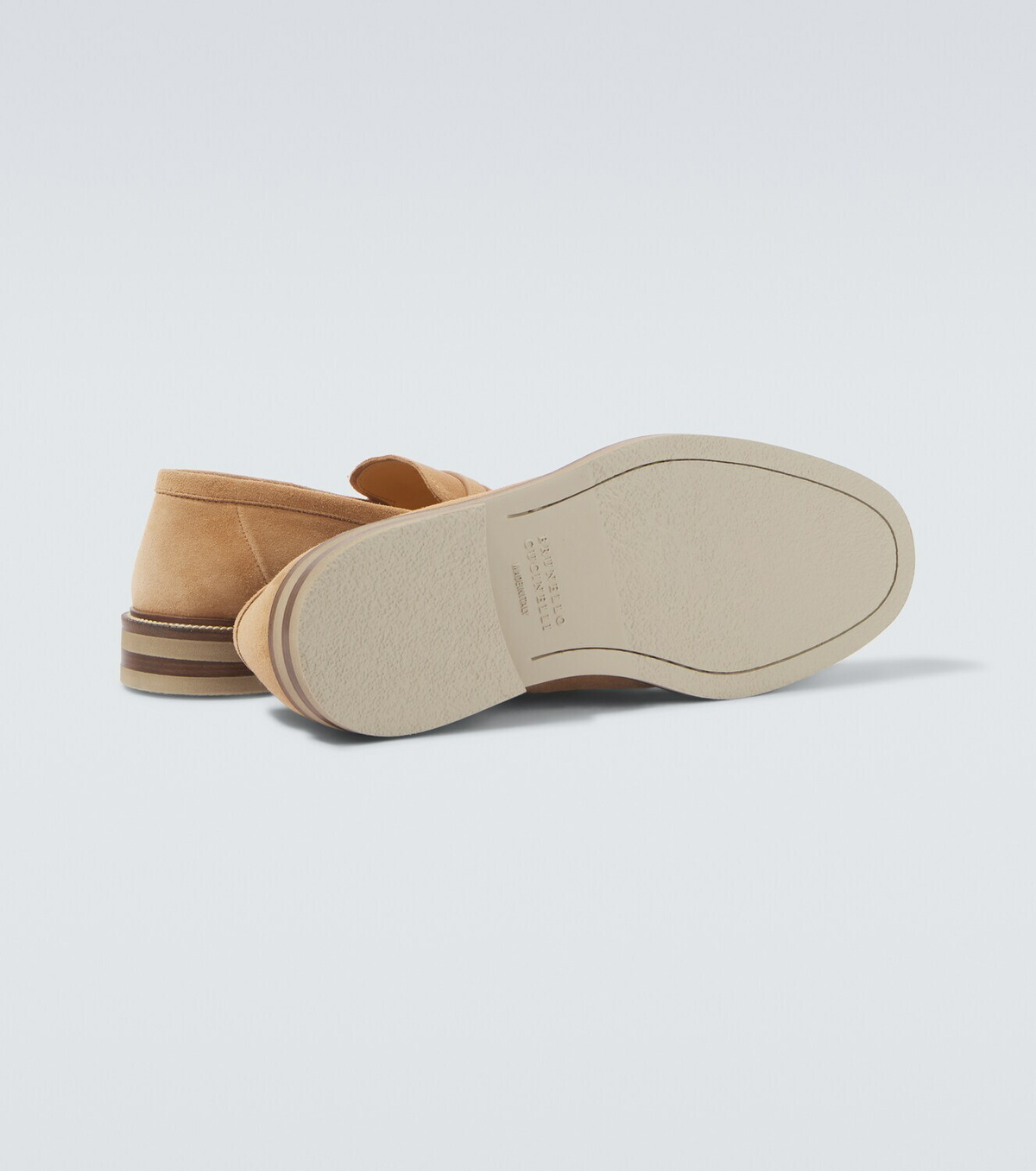Brunello Cucinelli Suede penny loafers