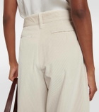 'S Max Mara Helier velvet wide-leg pants