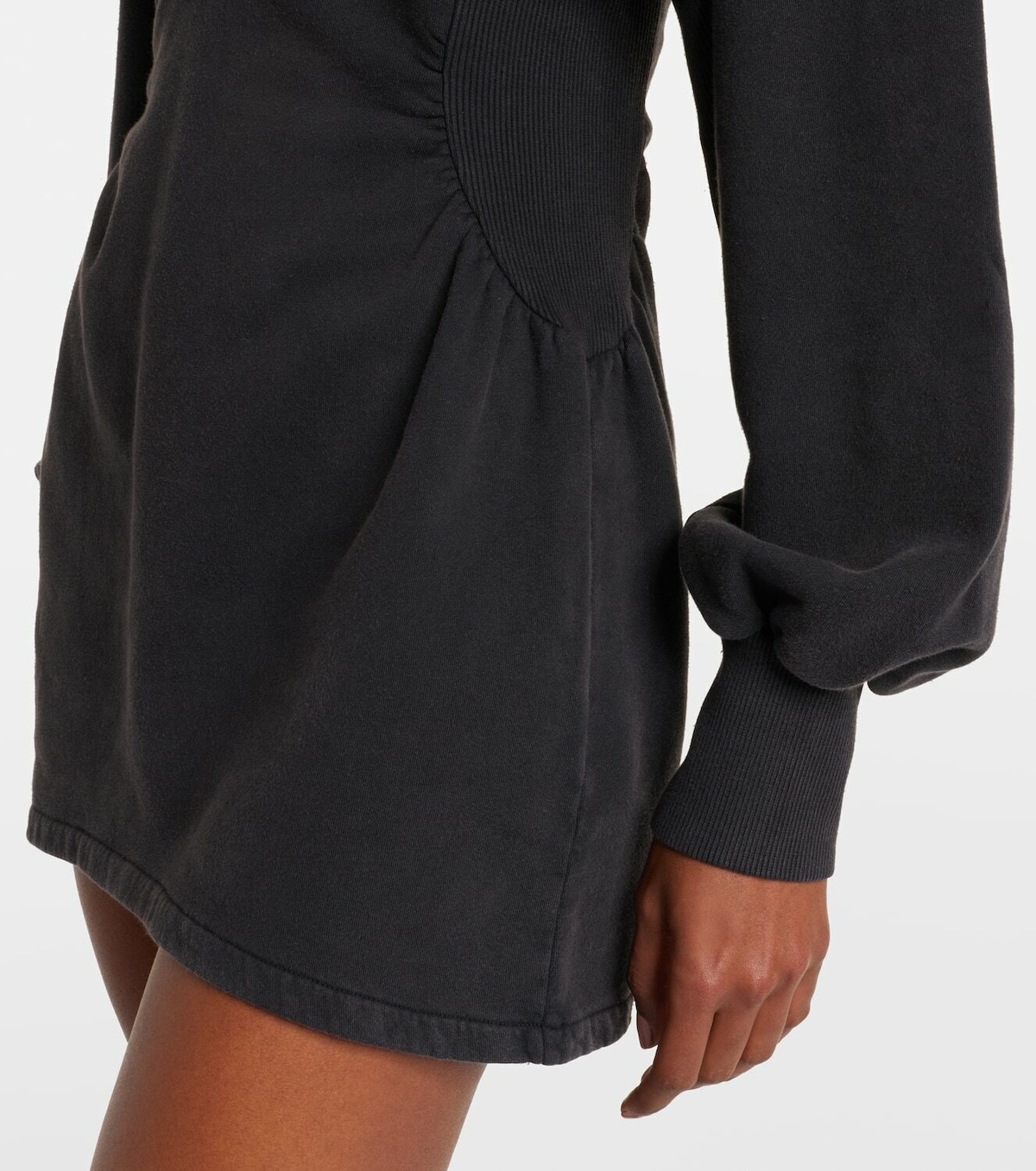 The Attico Cotton fleece sweatshirt dress