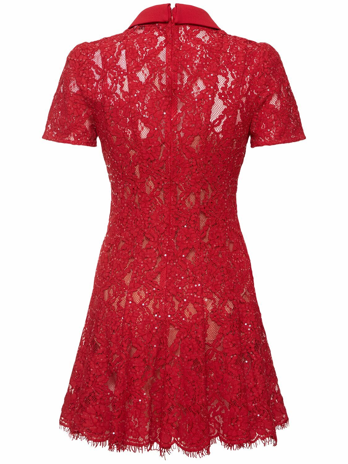 long sleeve mesh floral dress Lura Mesh Midi Dress