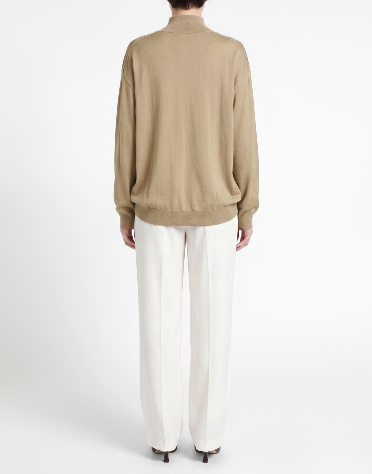 Sofie D'hoore Womens Turtleneck Khaki