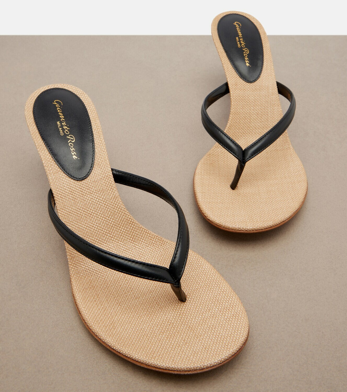 Gianvito Rossi Calypso leather thong sandals
