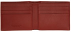 Bottega Veneta Red Intrecciato Bifold Wallet