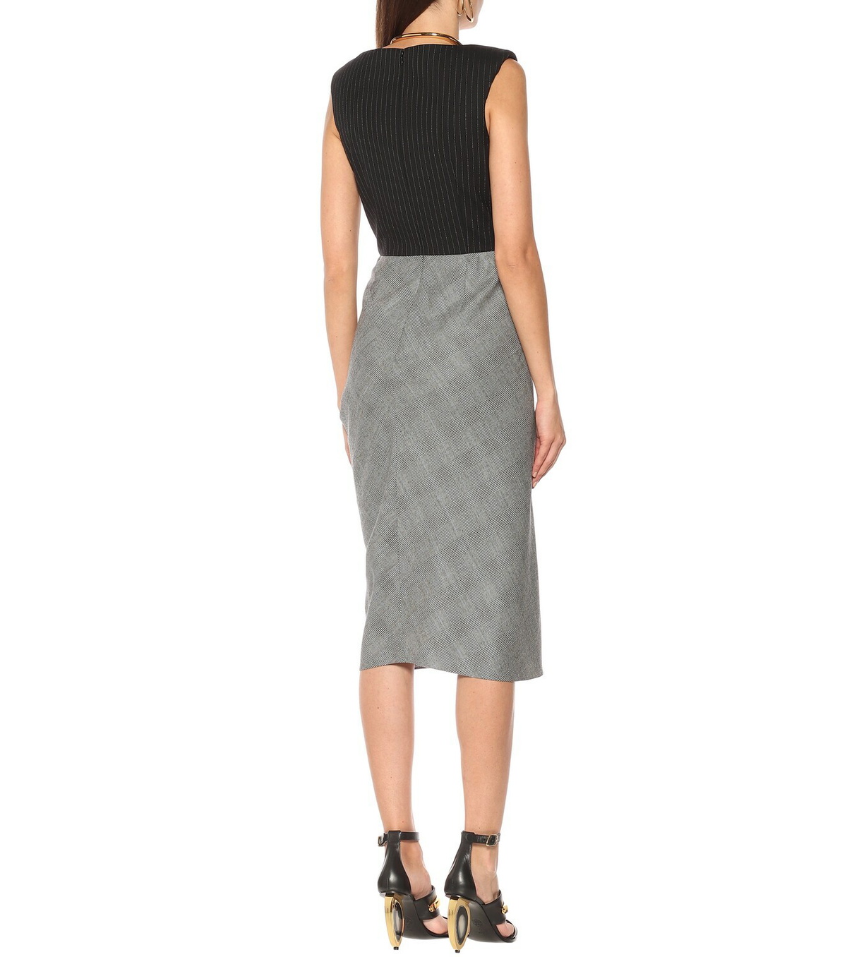 Alexander McQueen Sleeveless wool and cashmere dress