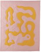 Claire Duport Pink & Orange Large Form II Throw Blanket