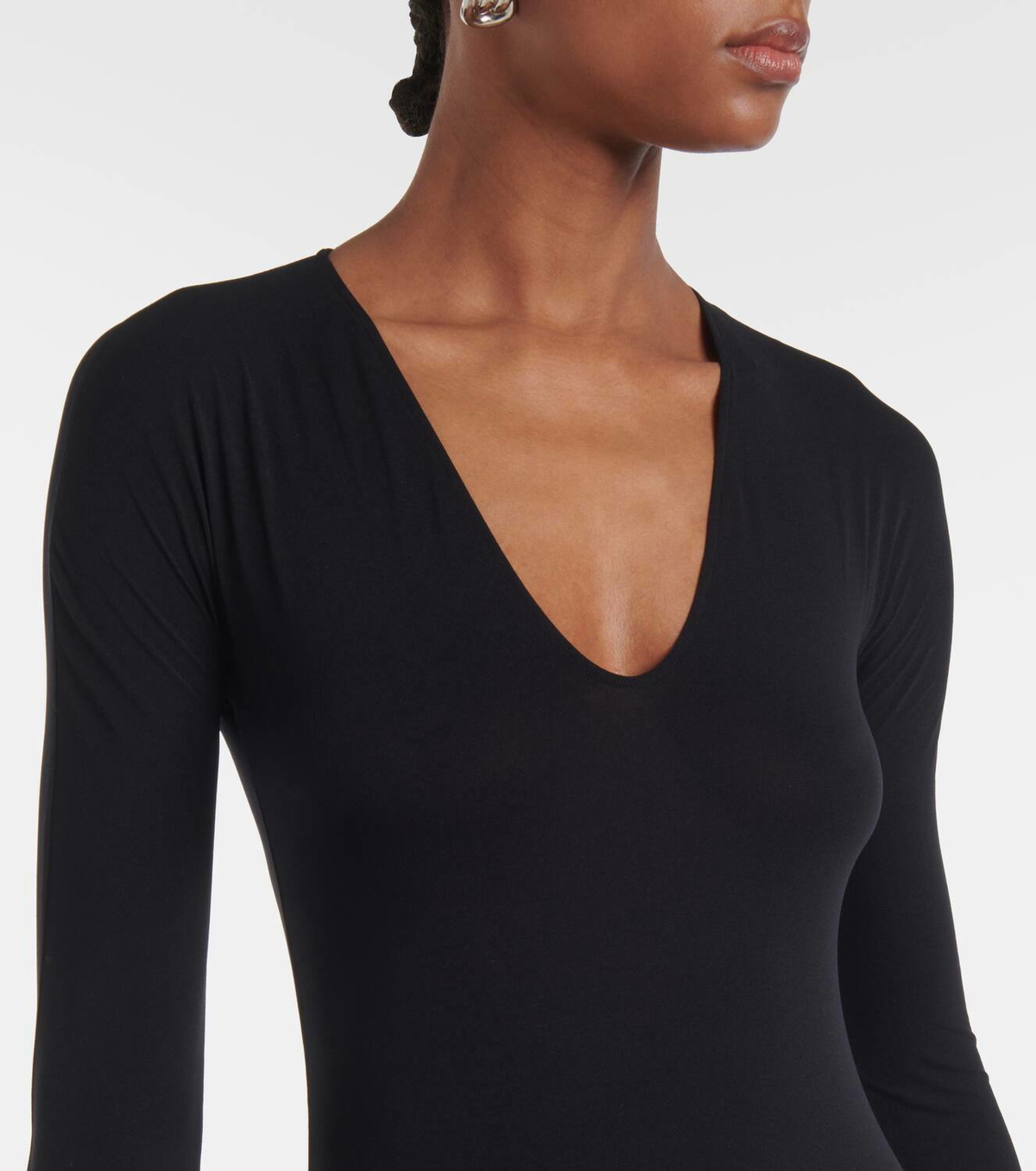 Hollister Co. Easy Icon V-Neck T-Shirt - T-shirt basique - casual black/noir