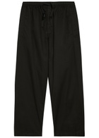 Lemaire Barrel-leg Cotton Trousers Black