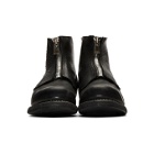 Guidi Black Soldato Front-Zip Boots