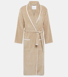 Brunello Cucinelli Logo cotton terry bathrobe