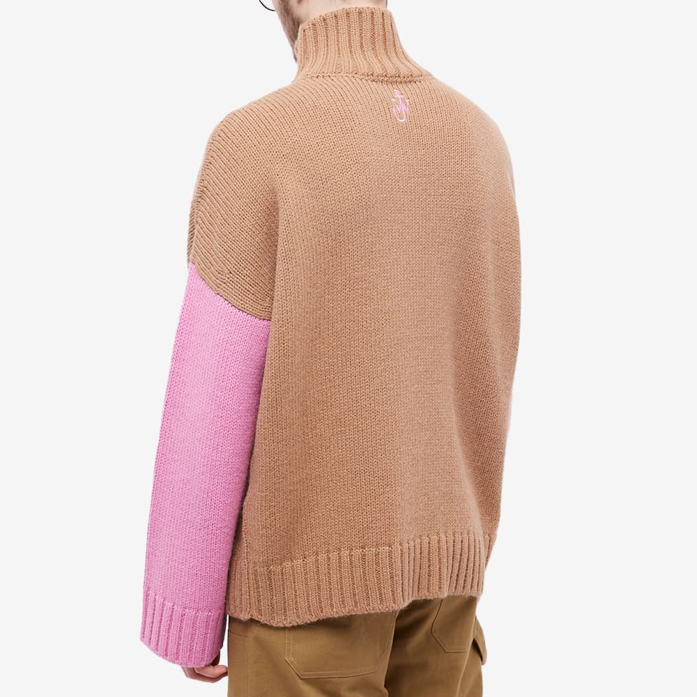 JW Anderson Men's Patch Pocket Turtleneck Jumper in Beige JW Anderson Men's Patch Pocket Turtleneck Jumper in Beige