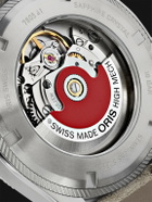 Oris - ProPilot Date Automatic 41mm Stainless Steel and Leather Watch, Ref. No.01 733 7805 4163-07 6 20 15LC