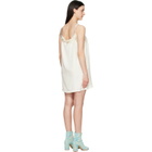 Maison Margiela Off-White Taped Slip Minidress
