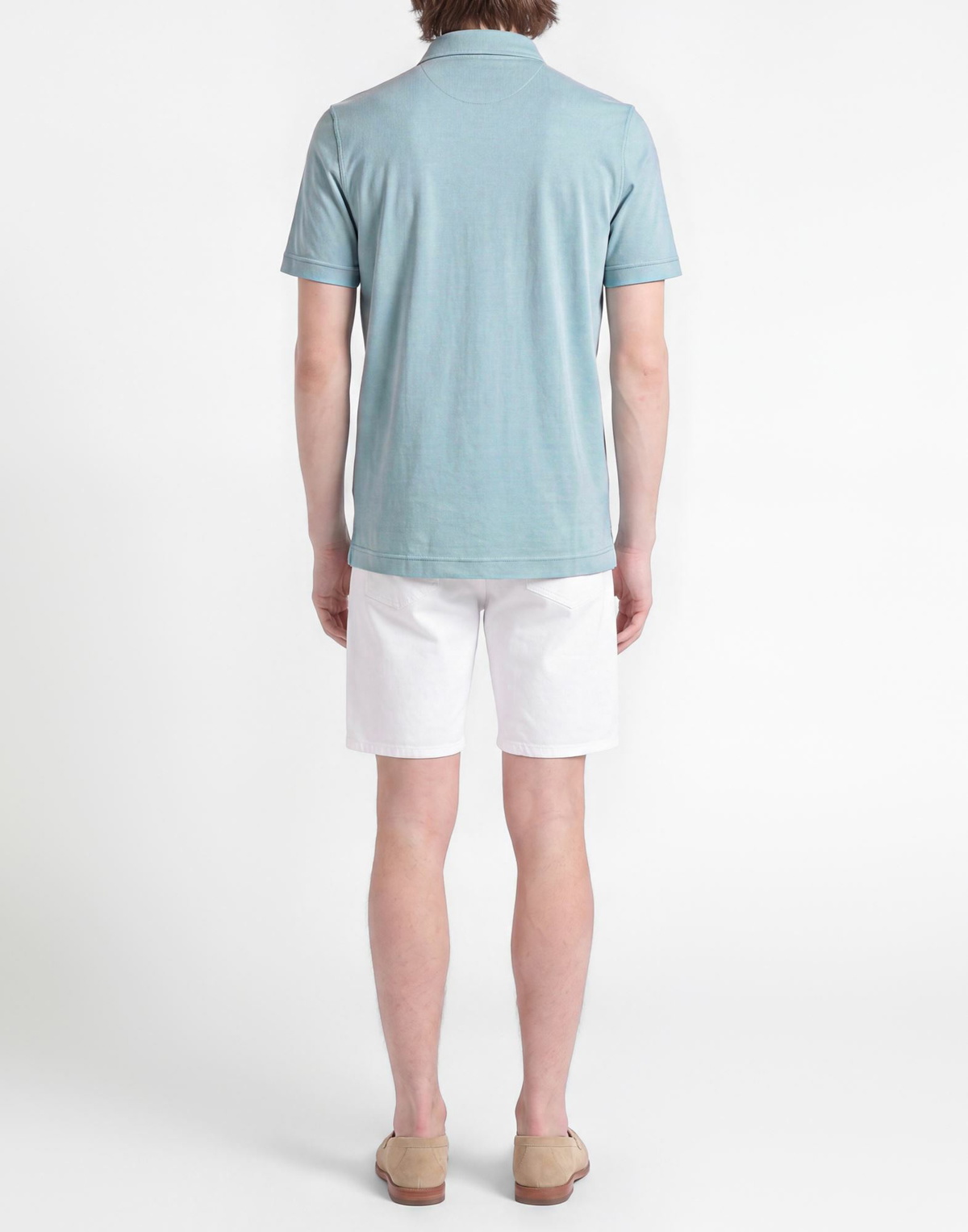 Fedeli Mens Polo shirt Sky in Blue