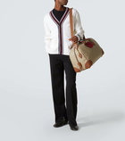Gucci GG Canvas Medium leather-trimmed duffel bag