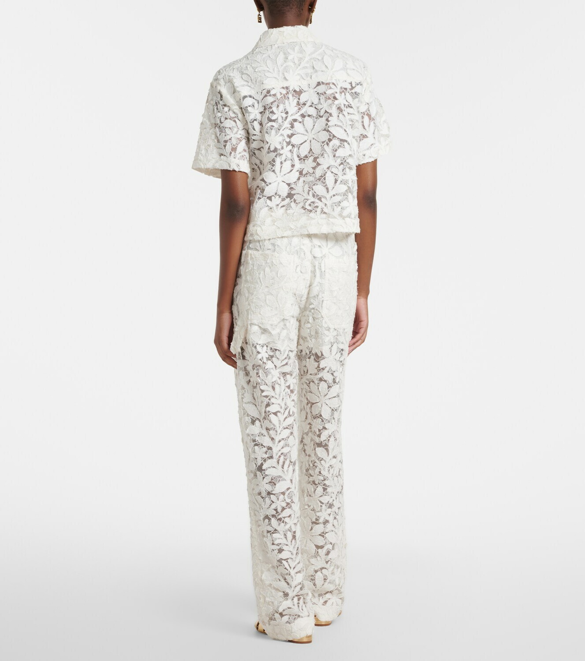 Simkhai Floral lace straight pants