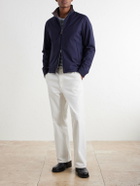 Herno - Padded Twill Bomber Jacket - Blue