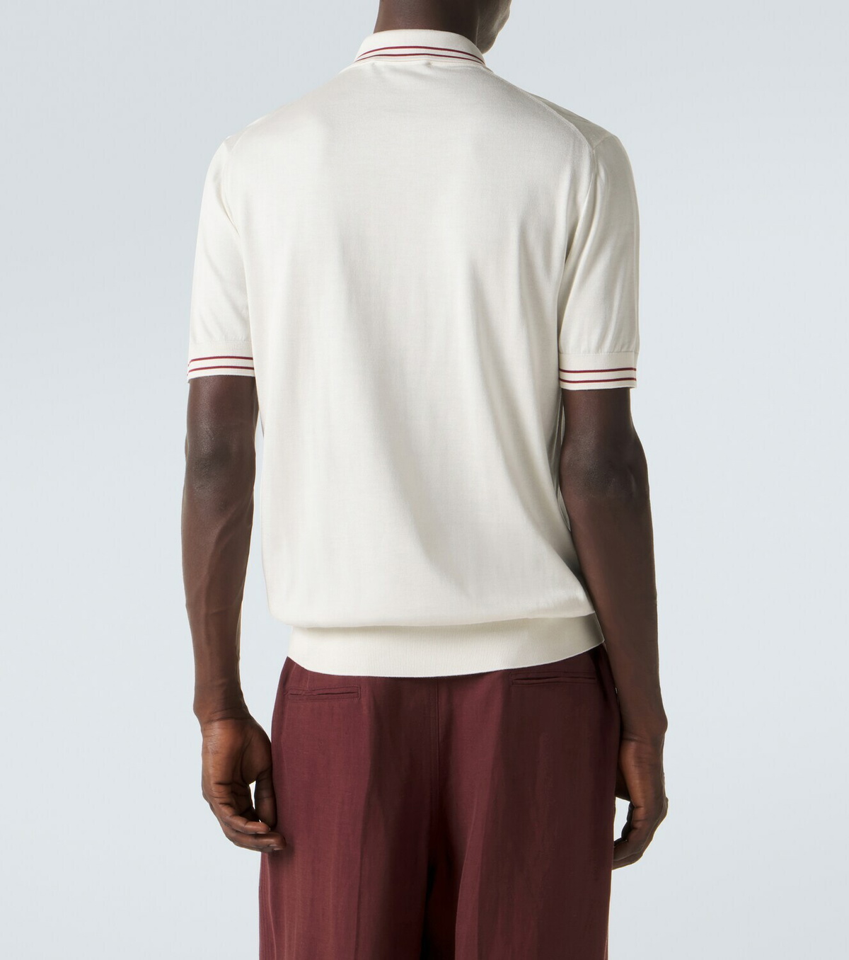 Dolce&Gabbana DG silk polo shirt