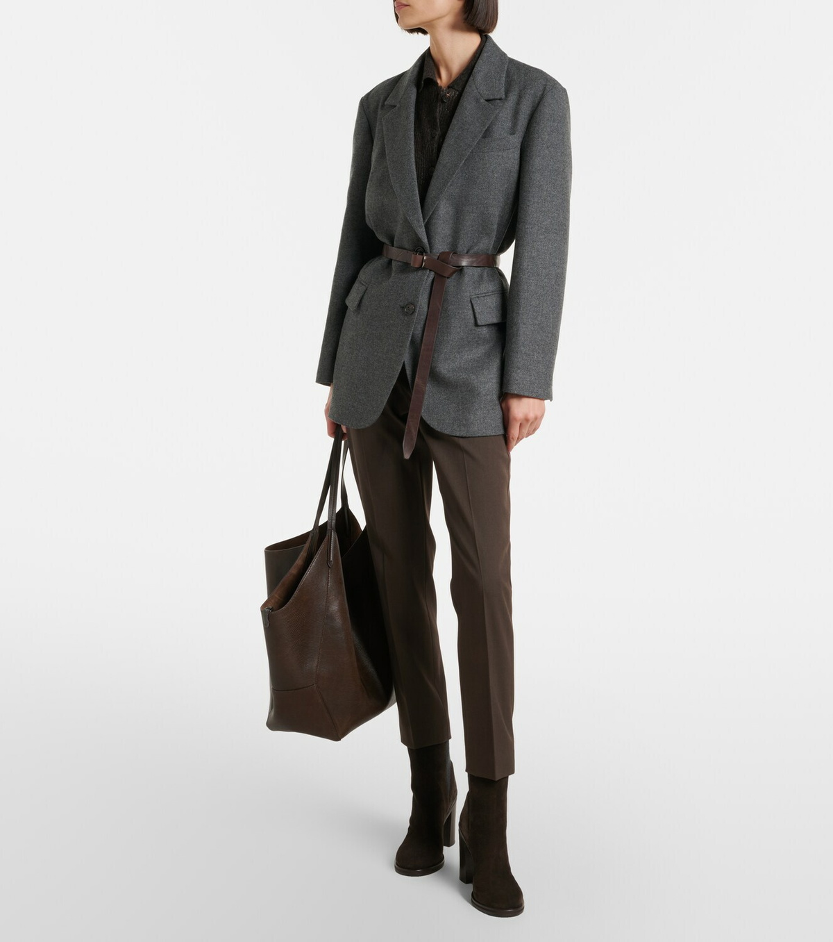 Brunello Cucinelli Monili wool slim pants