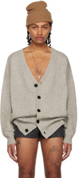 K.NGSLEY Gray Oversized Cardigan