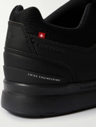 ON - Roger Federer The Roger Advantage Vegan Leather, Mesh and Rubber Tennis Sneakers - Black