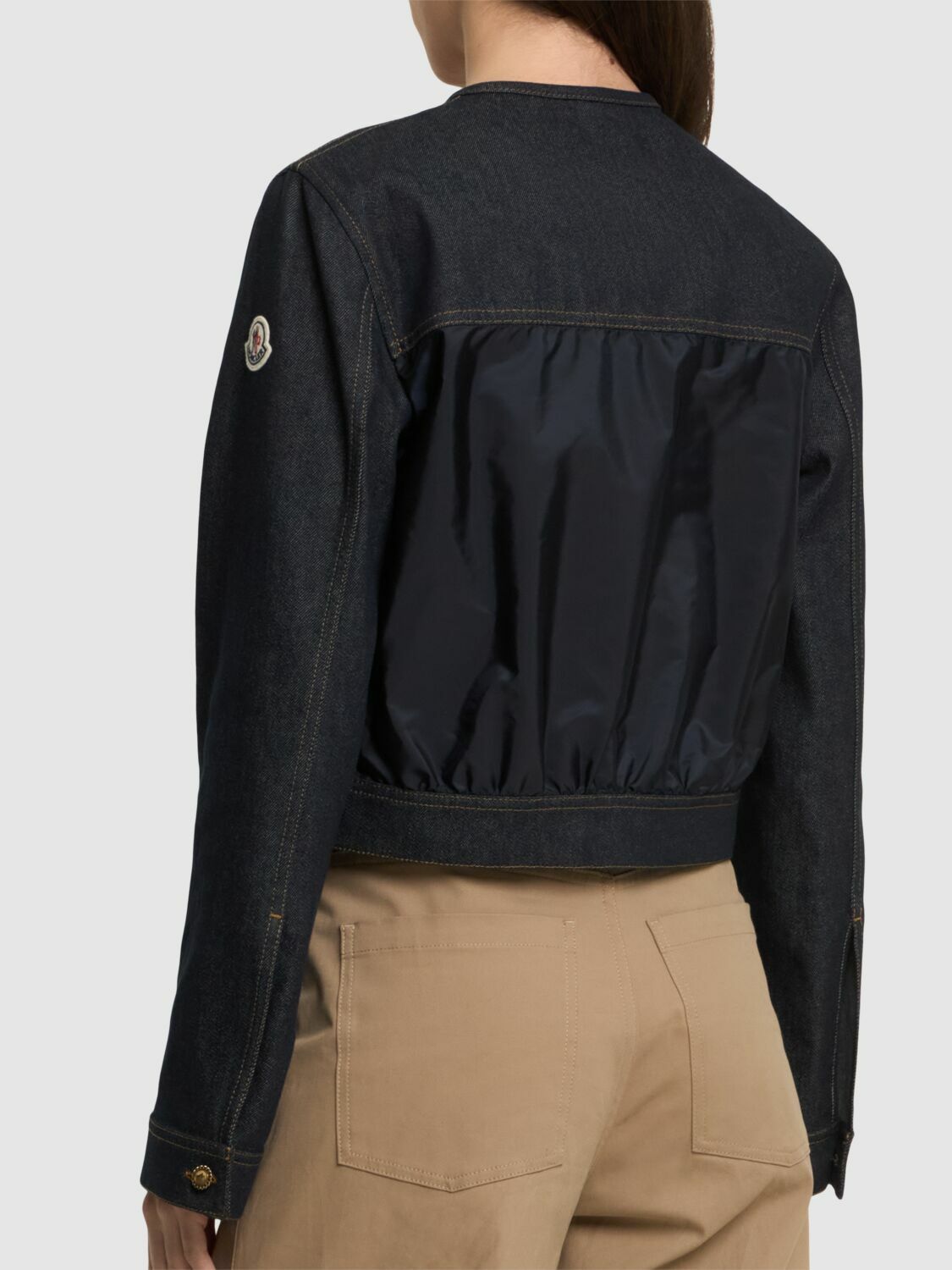 MONCLER Tencin Cotton Blend Denim Jacket Moncler