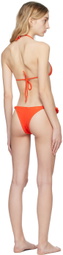 Reina Olga Orange Scrunchie Bikini