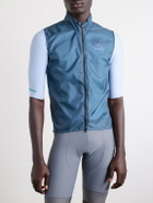 A Kind Of Guise - Basso Giro Alpino Logo-Print Shell Cycling Gilet - Blue