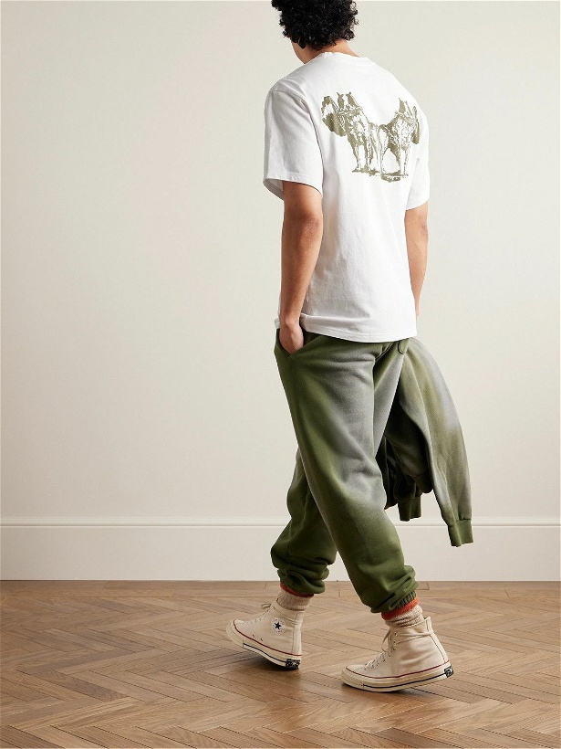 Photo: Y,IWO - Strong Pocket Logo-Print Cotton-Jersey T-Shirt - White